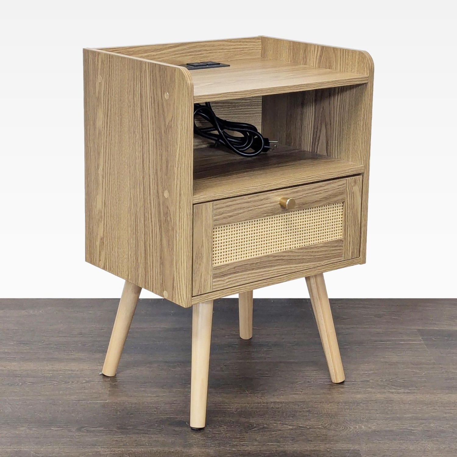 Nightstand with Charging Station - image-2