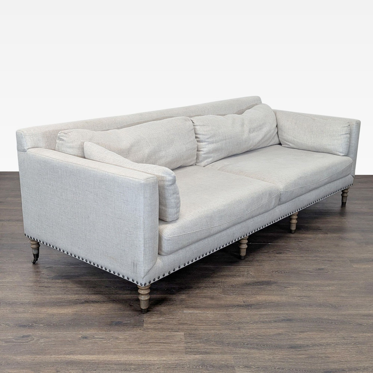 Pottery Barn Tallulah 3-Seat Neutral Sofa - image-2