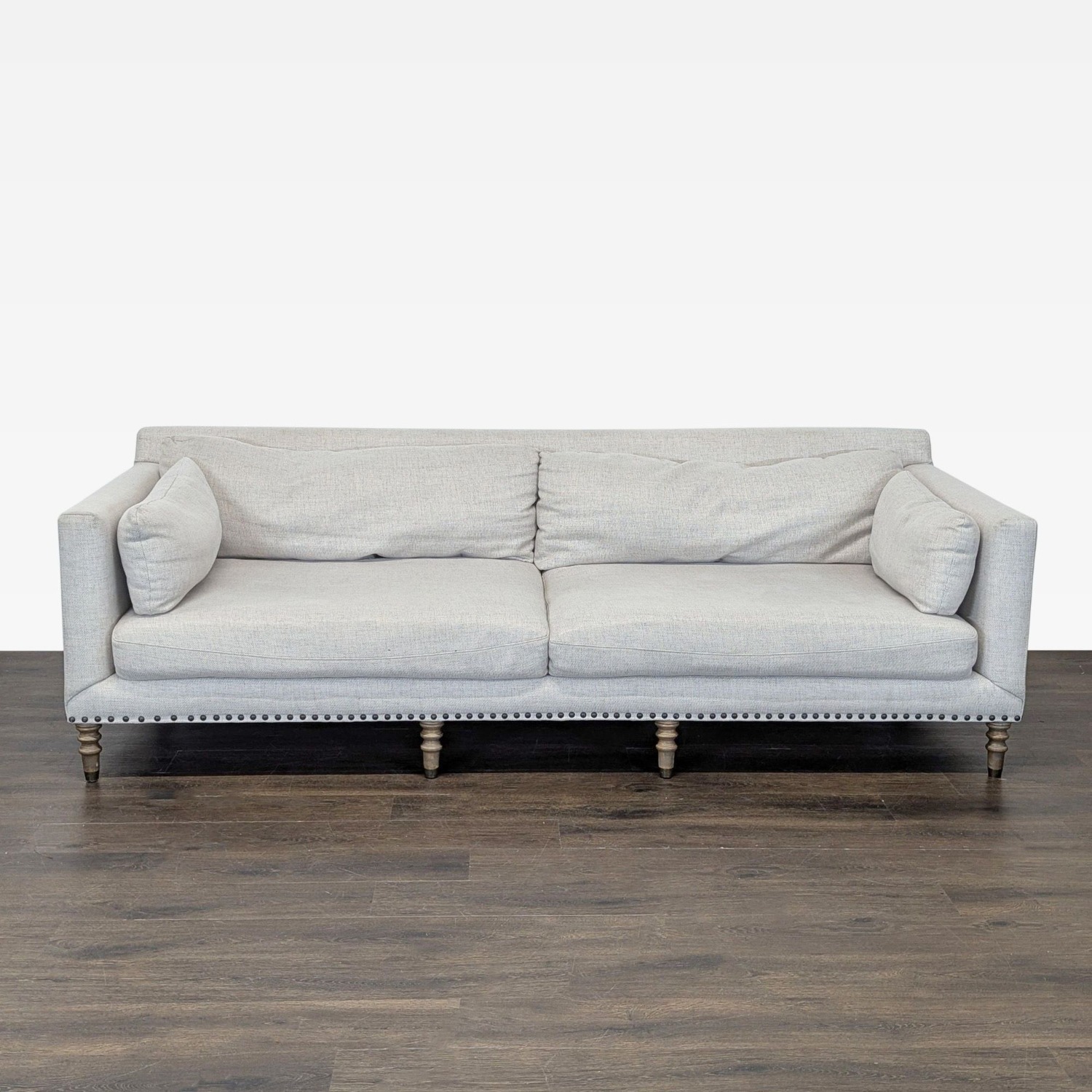 Pottery Barn Tallulah 3-Seat Neutral Sofa - image-1