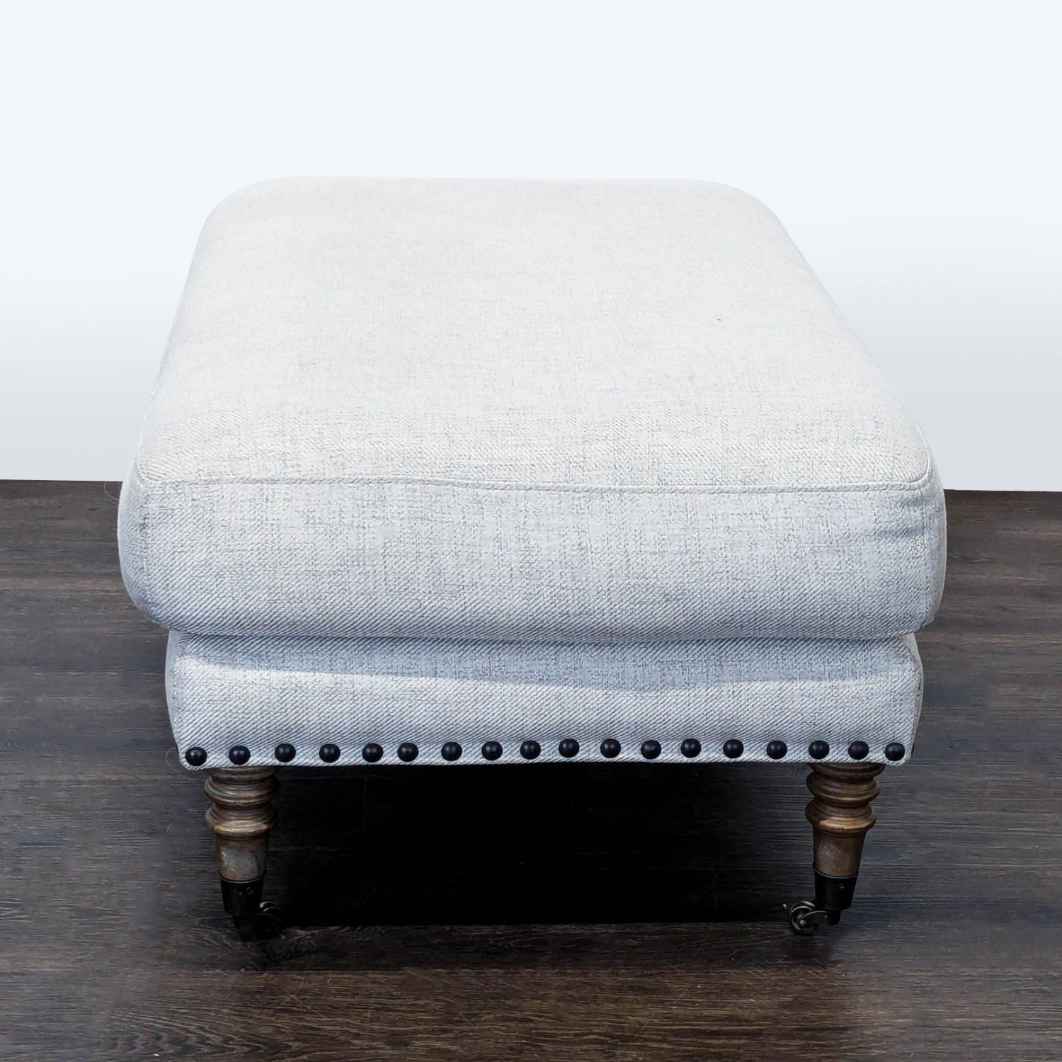 Upholstered Ottoman with Nailhead Trim	 - image-6