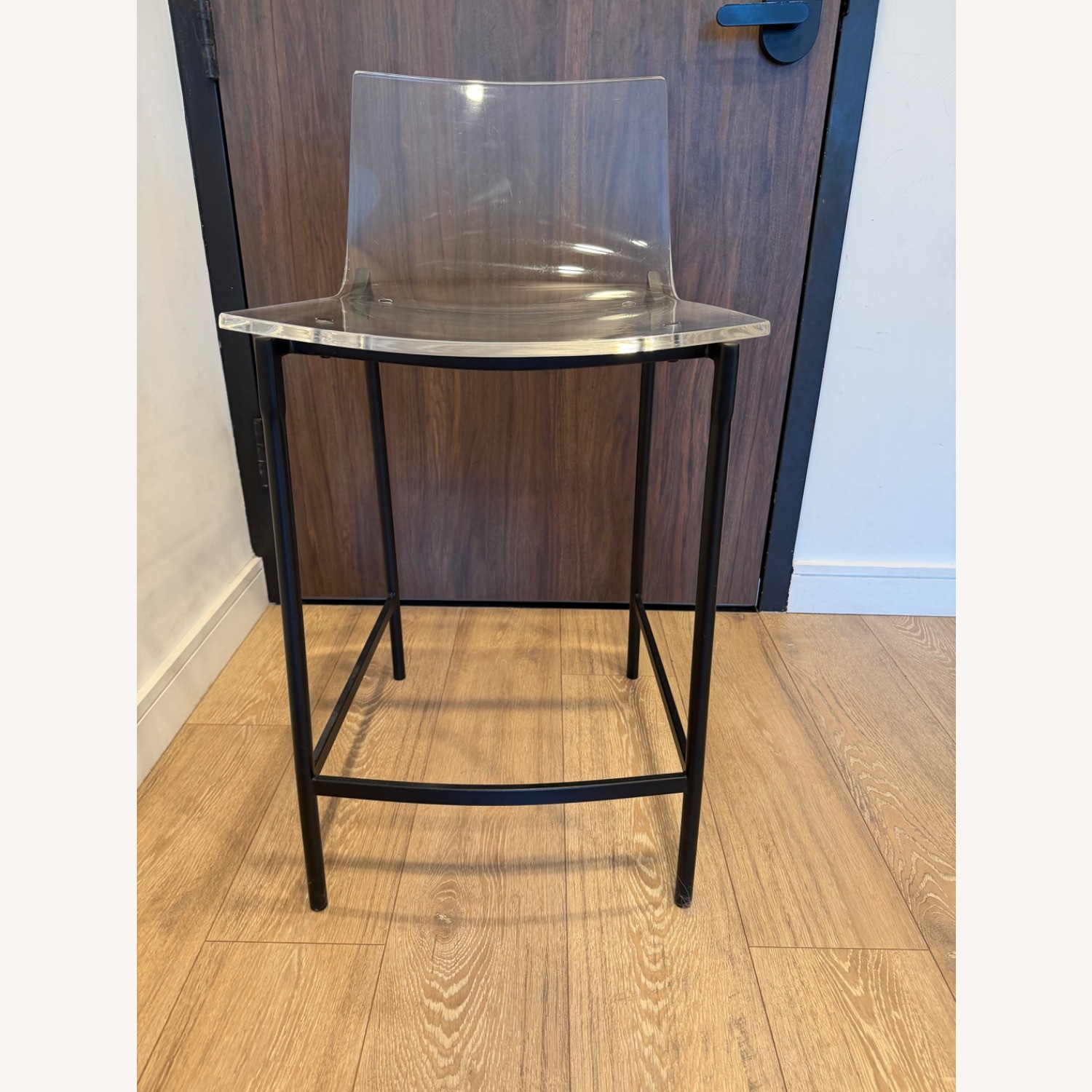 CB2 Chiaro Clear Counter Stools - image-2