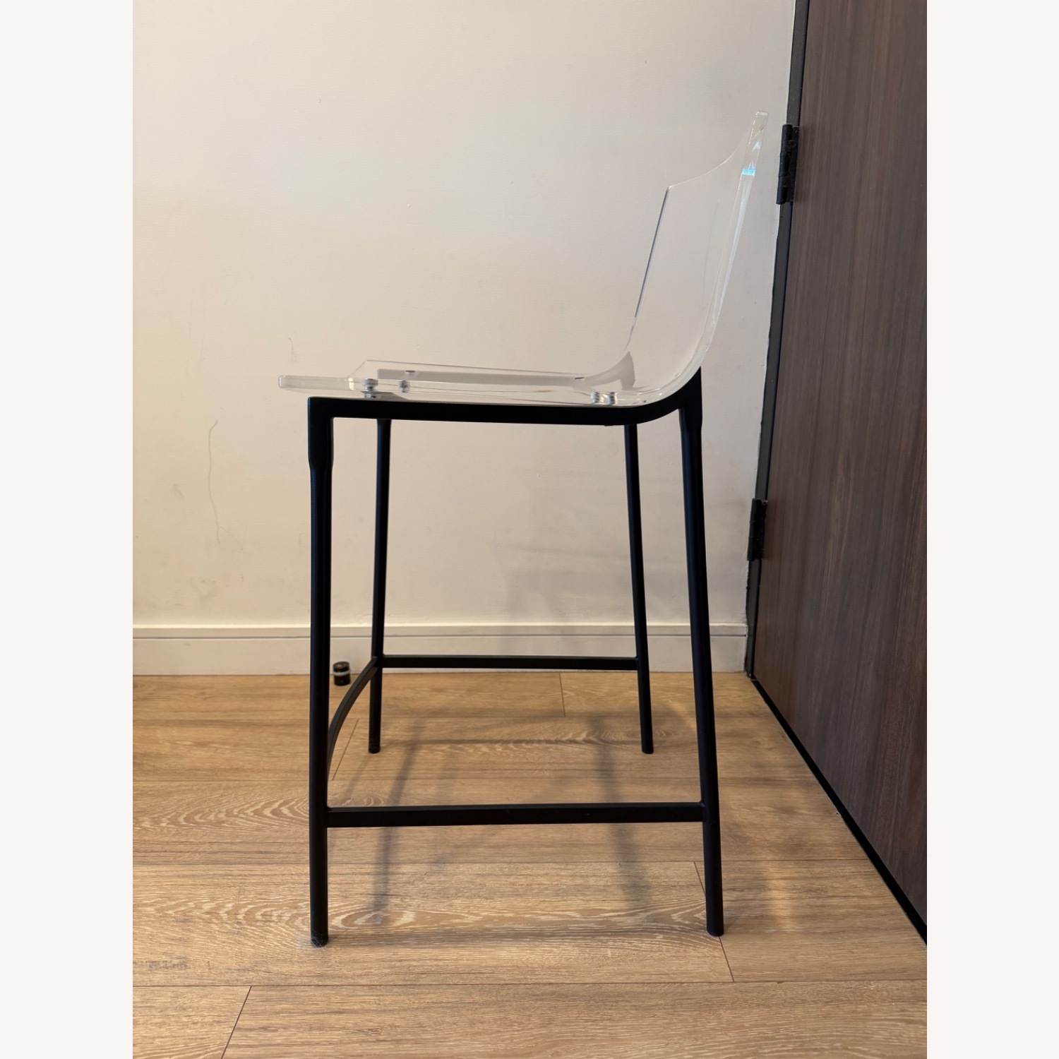CB2 Chiaro Clear Counter Stools - image-3