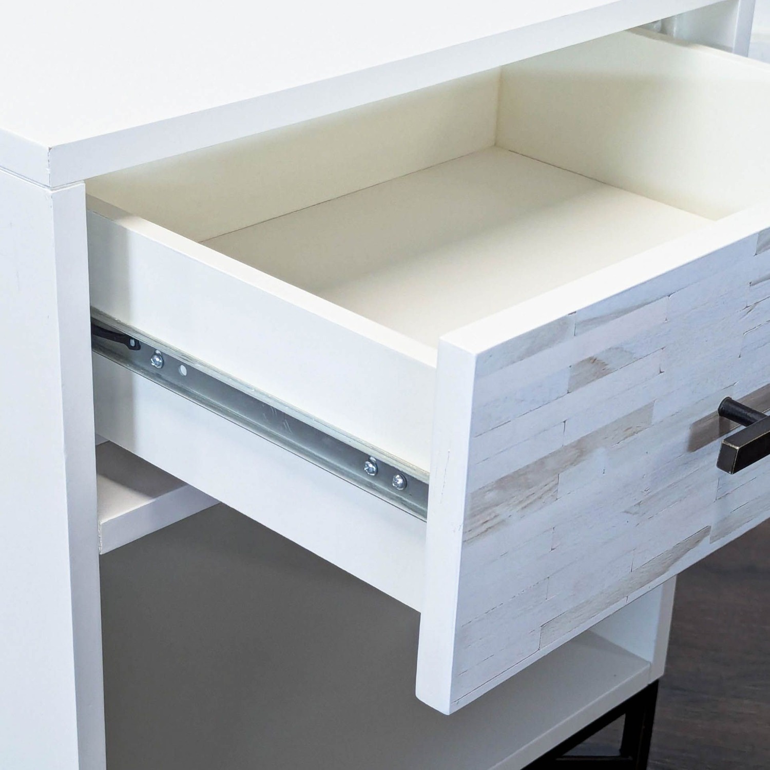 West Elm Wood Tiled Nightstand - image-5