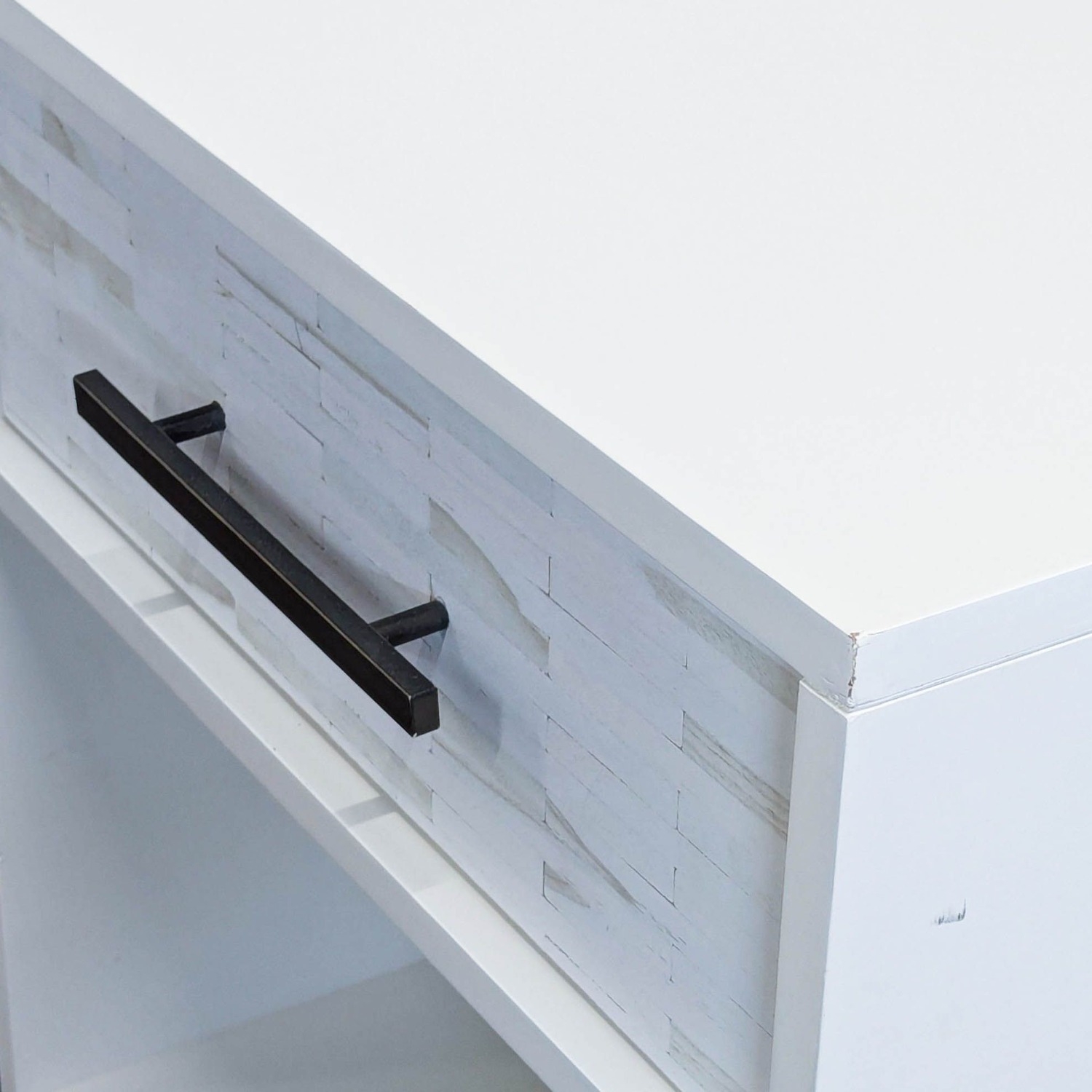 West Elm Wood Tiled Nightstand - image-9