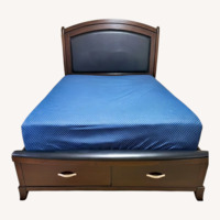 Queen Storage Bed w/ Headboard & Drawers