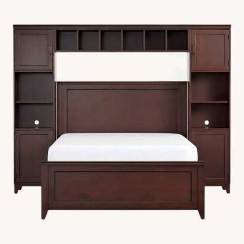 Used Pb Teen Hampton Dark Brown Wood Full Bed for sale on AptDeco