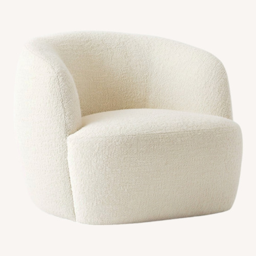 Used CB2 Goop Natural Boucle Accent Chairs for sale on AptDeco
