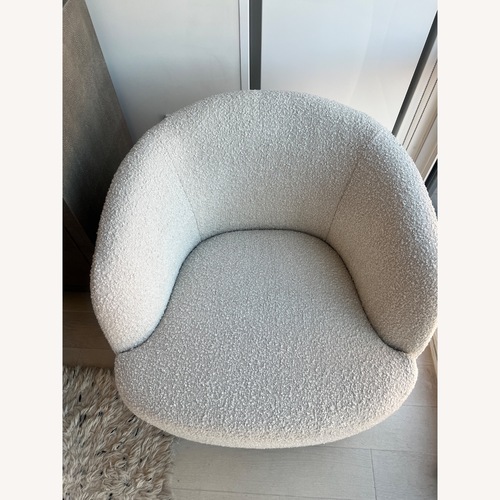 Used CB2 Goop Natural Boucle Accent Chairs for sale on AptDeco
