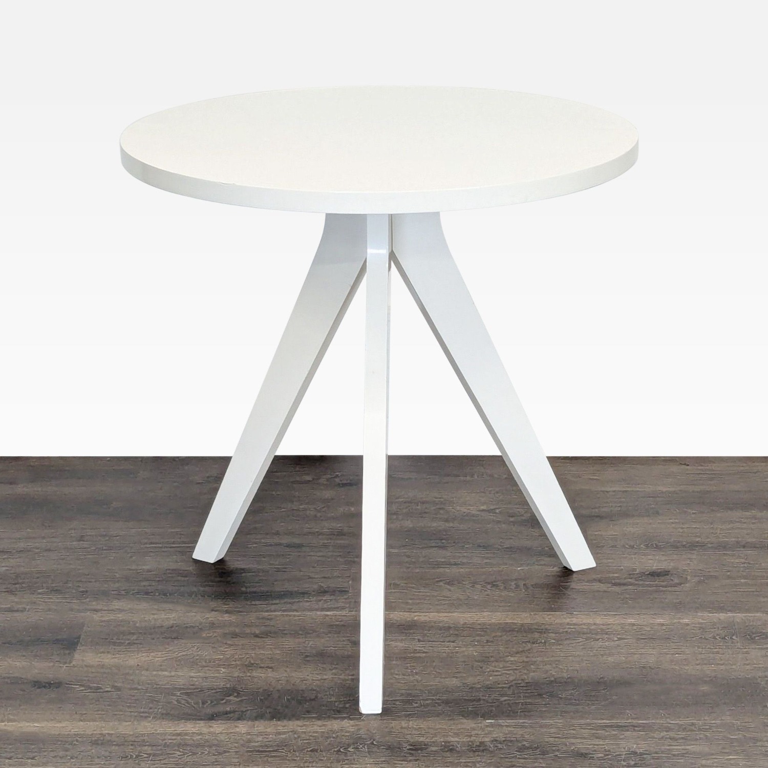 West Elm Tripod Dining Table in White Lacquer - image-4