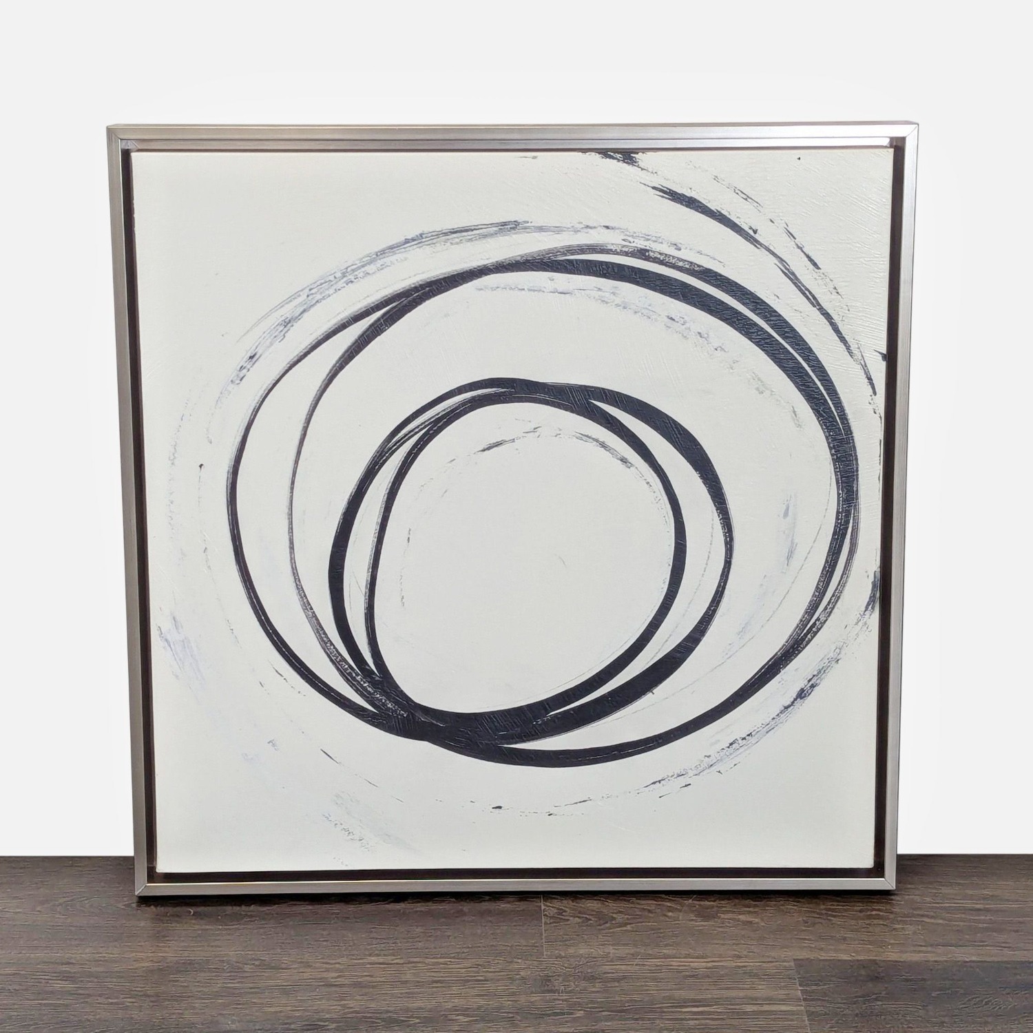 Modern Minimalist Abstract Circle Painting  - image-2