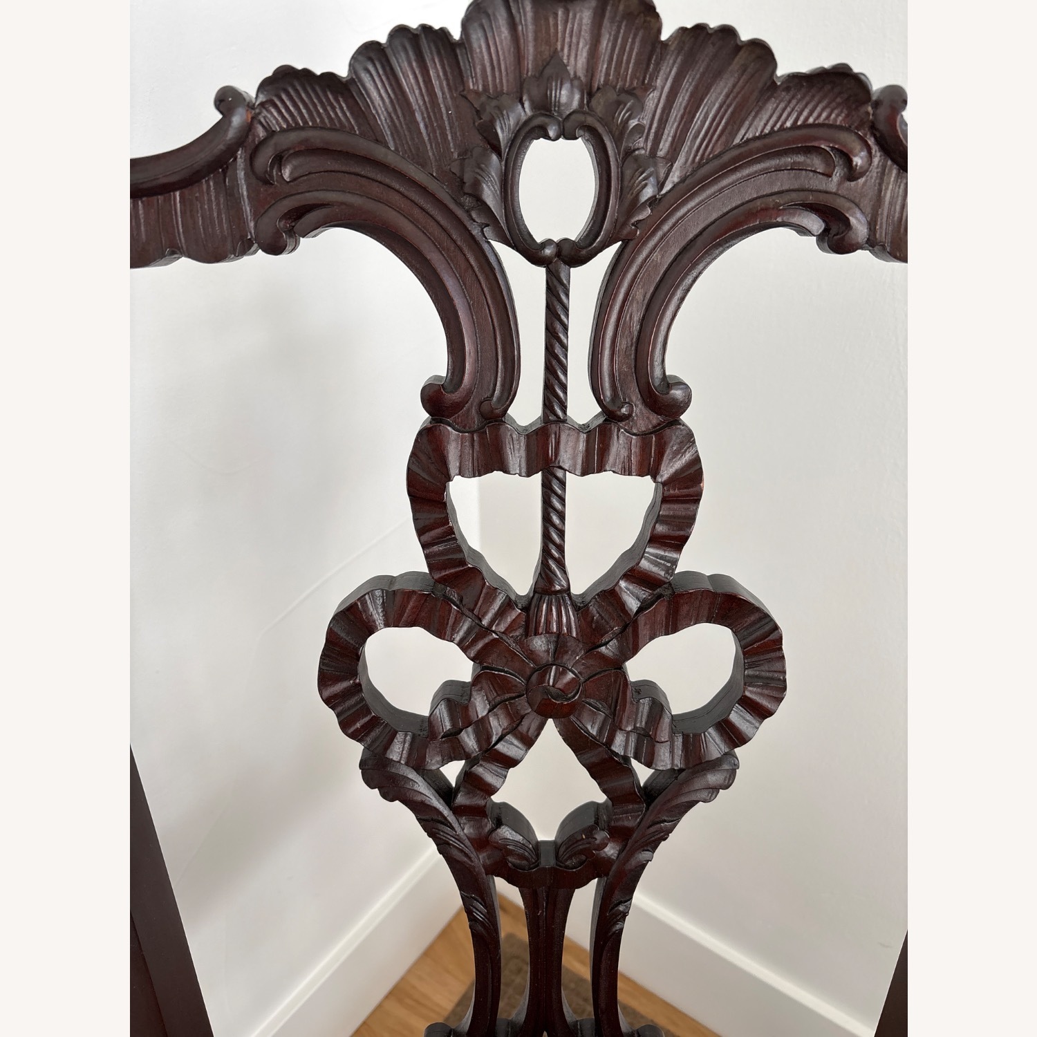 Vintage/Antique upholstered Wood Dining Chair - image-3