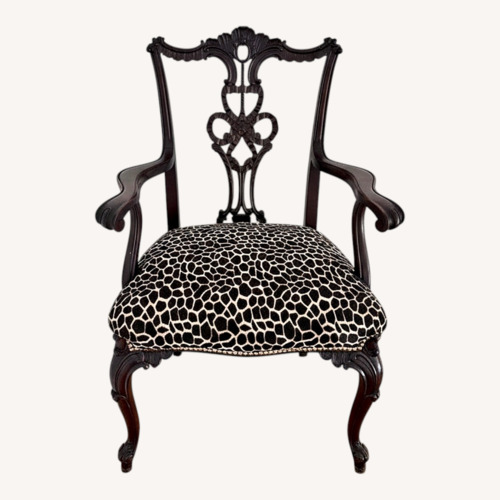 Used Vintage/Antique upholstered Wood Dining Chair for sale on AptDeco