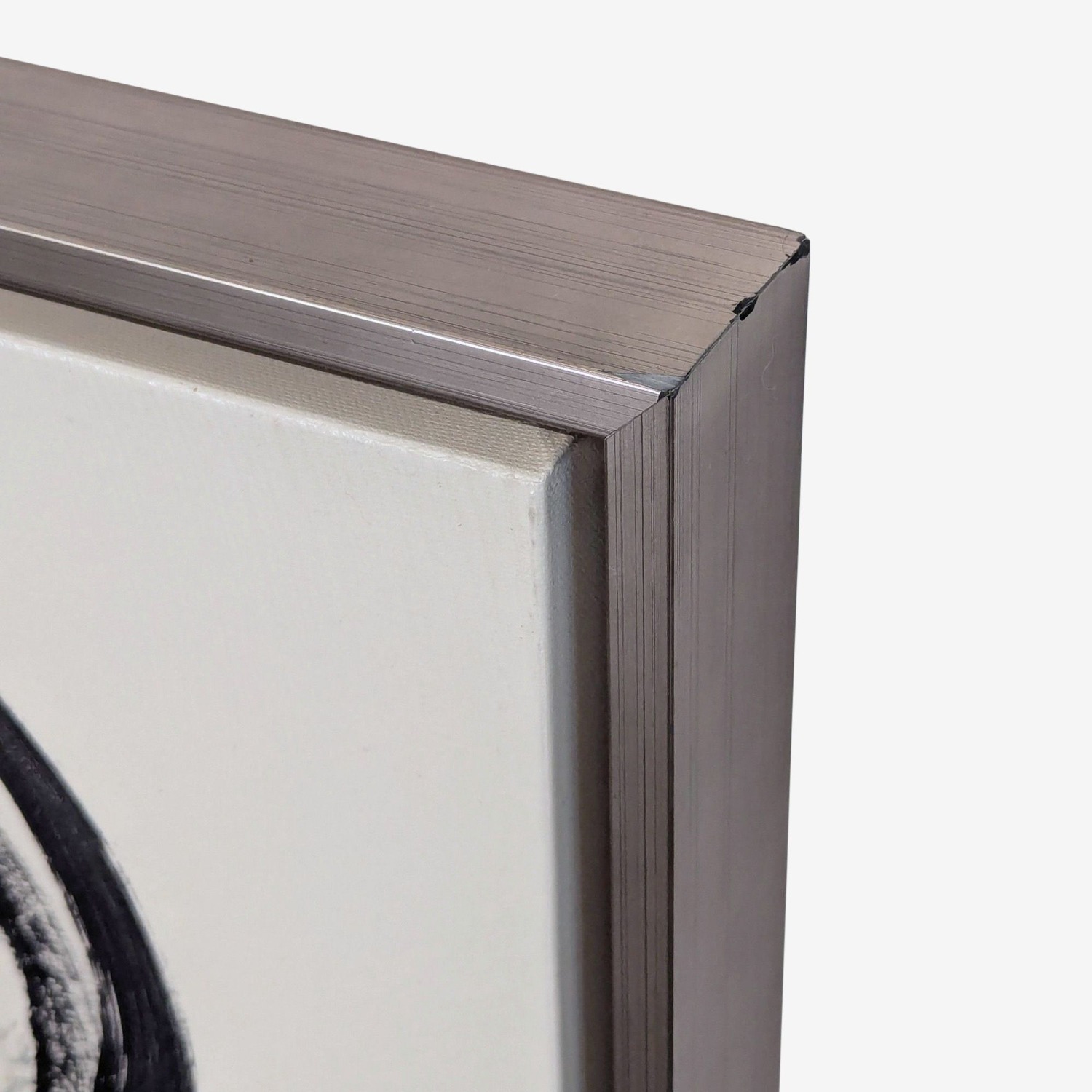 Minimalist Black and White Abstract Brushstroke - image-3