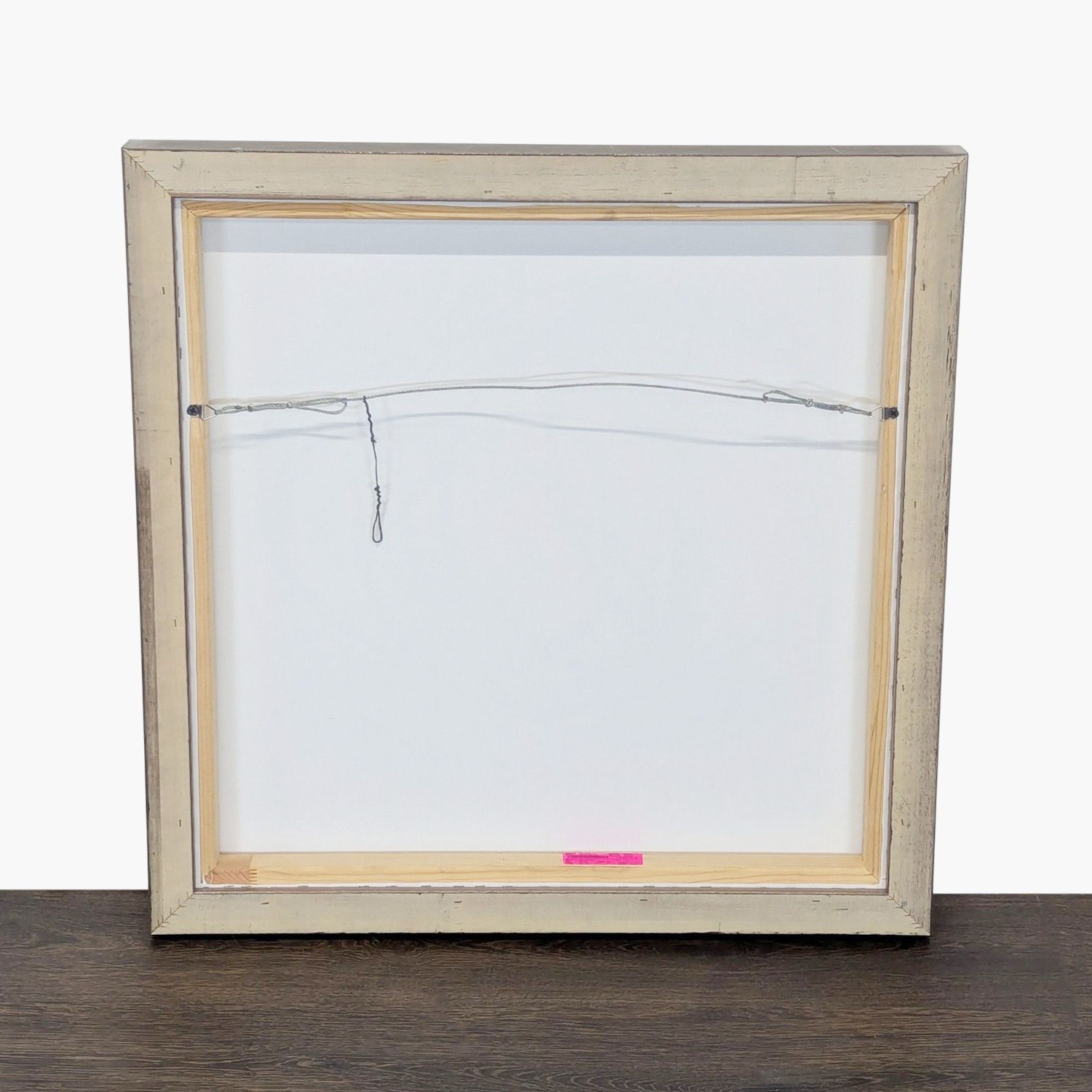 Modern Abstract Black and White Swirl Framed - image-3