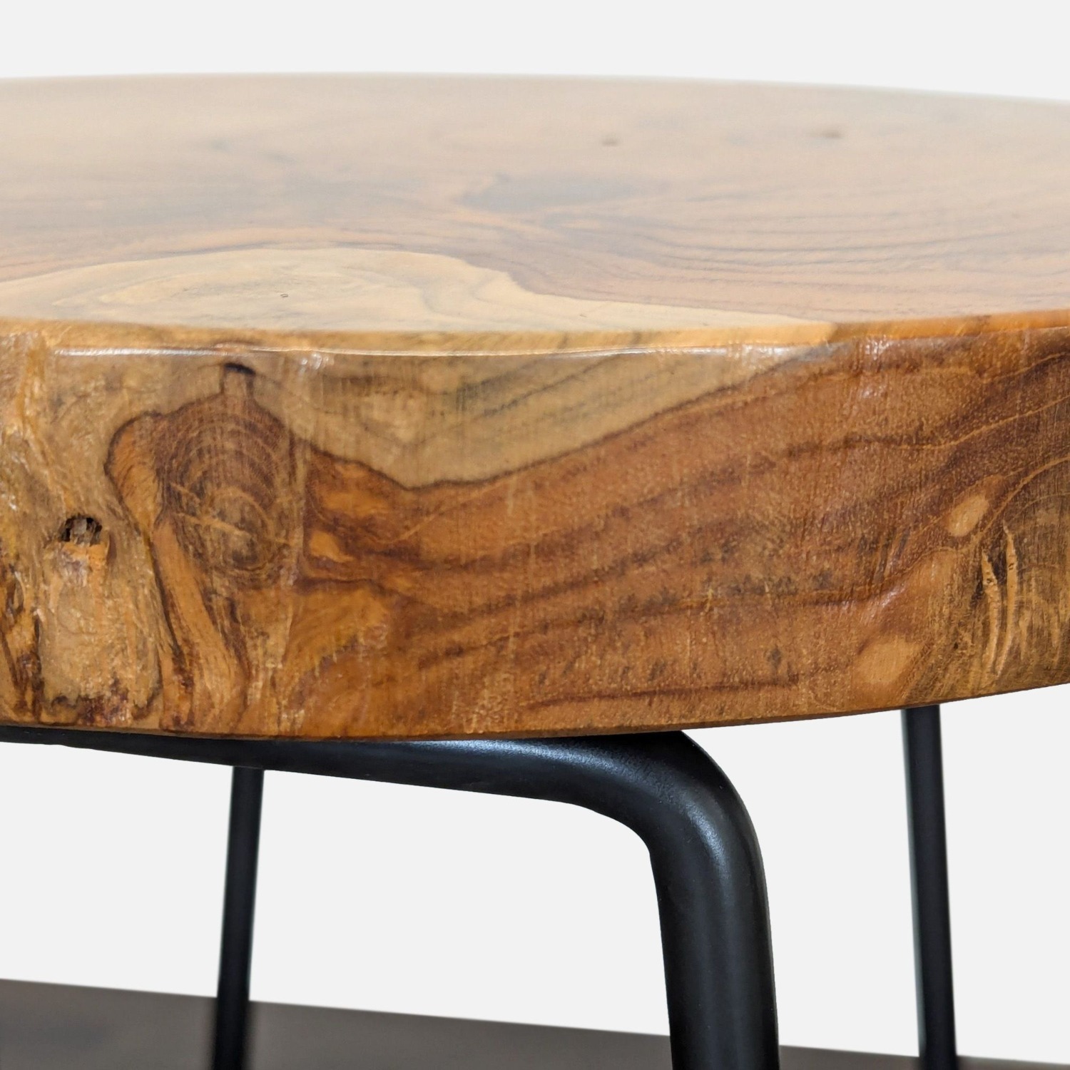 Crate & Barrel Hairpin Leg Stool - image-6