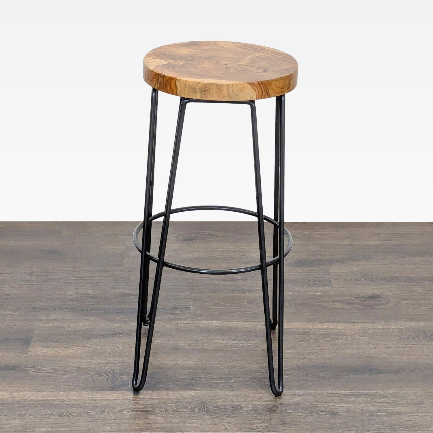 Crate & Barrel Hairpin Leg Stool - image-3
