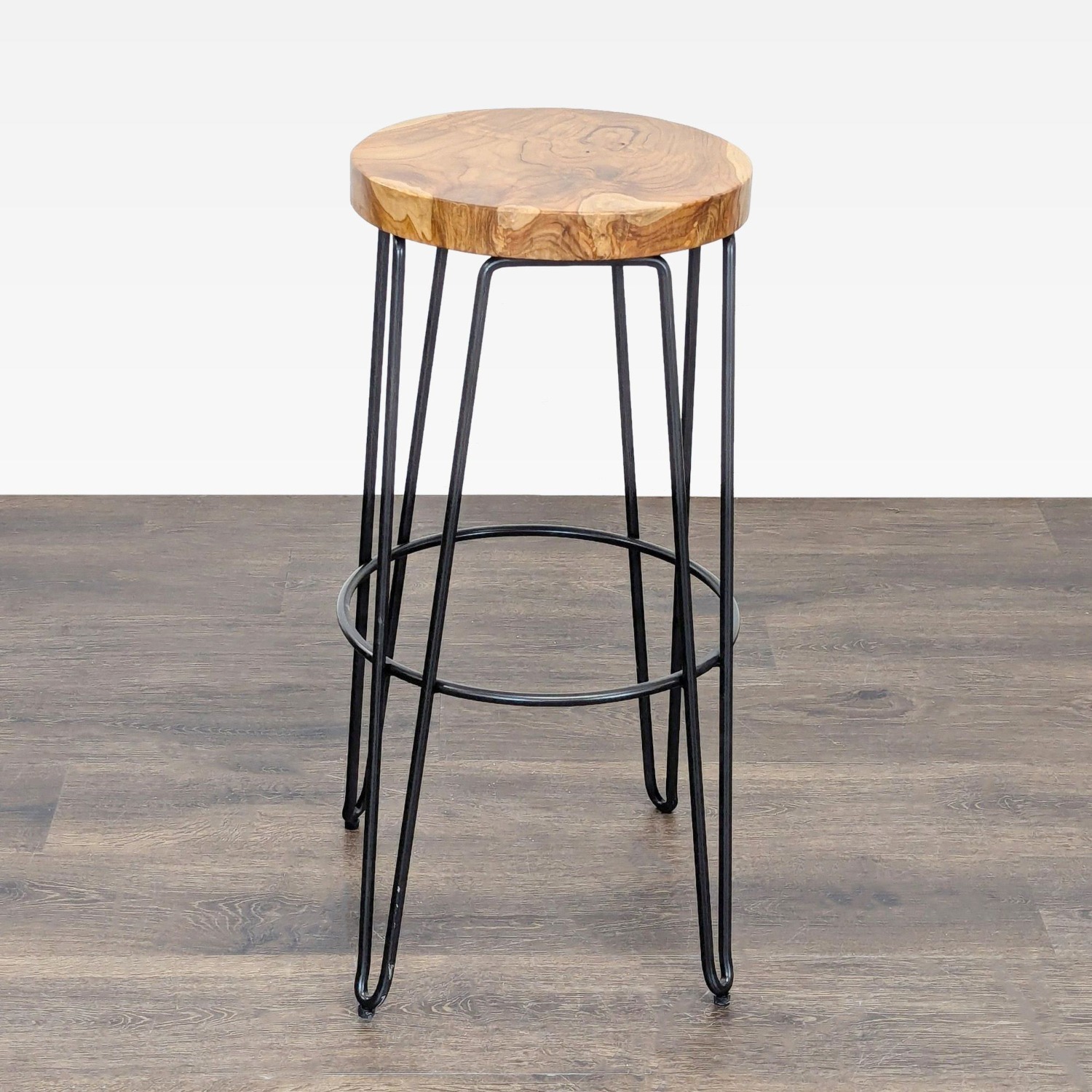 Crate & Barrel Hairpin Leg Stool - image-8