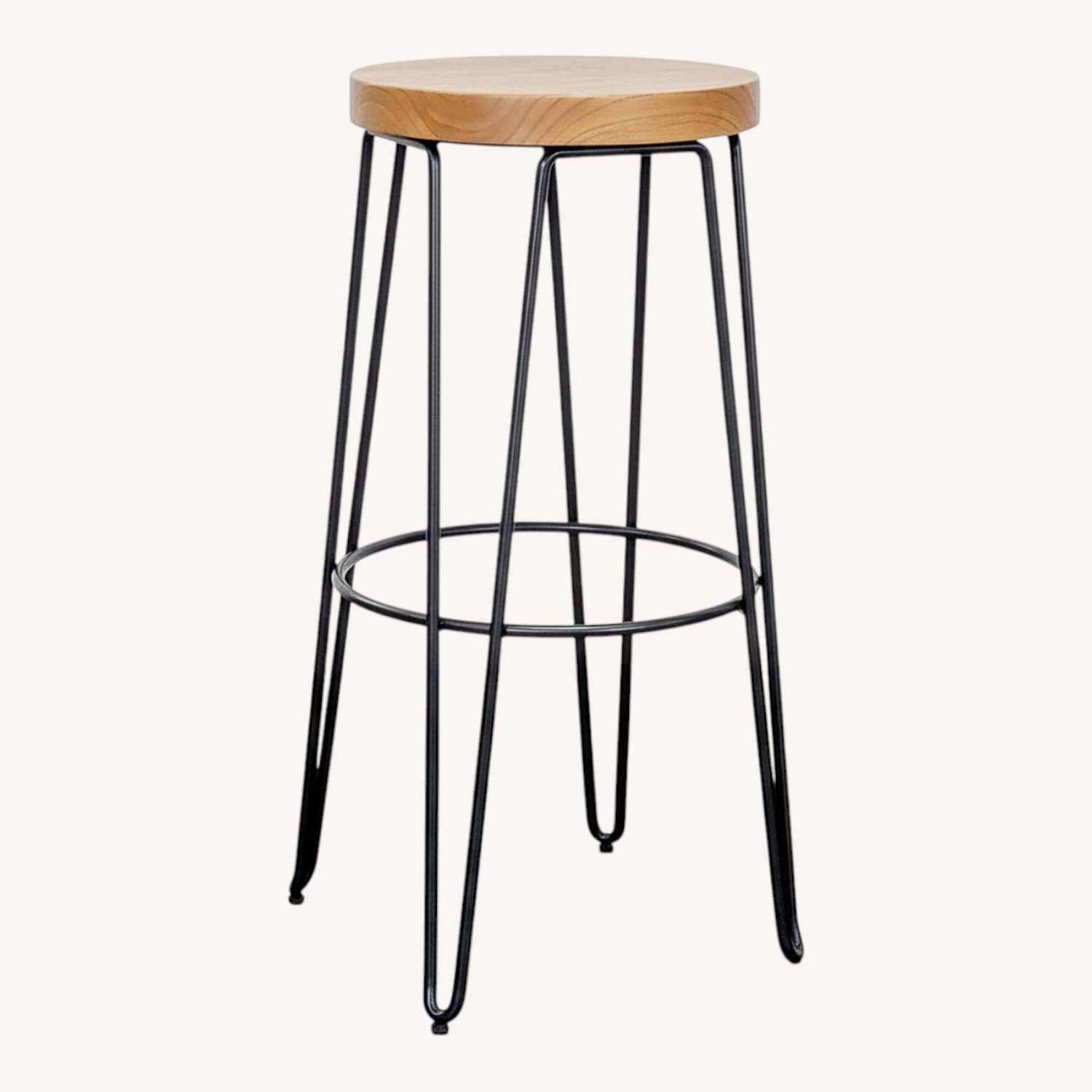 Crate & Barrel Hairpin Leg Stool - image-0