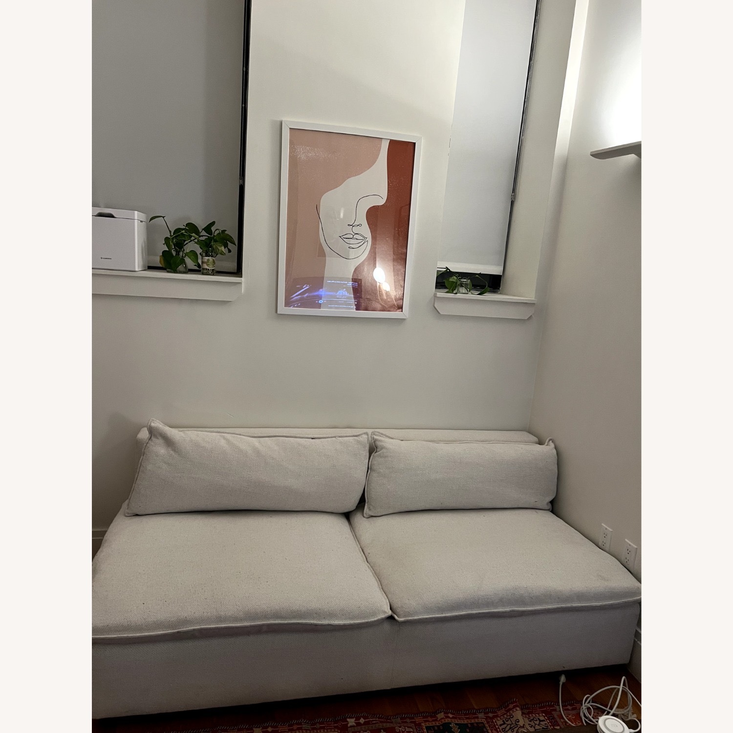 Crate & Barrel Deep Loveseat Sectional Piece - image-5