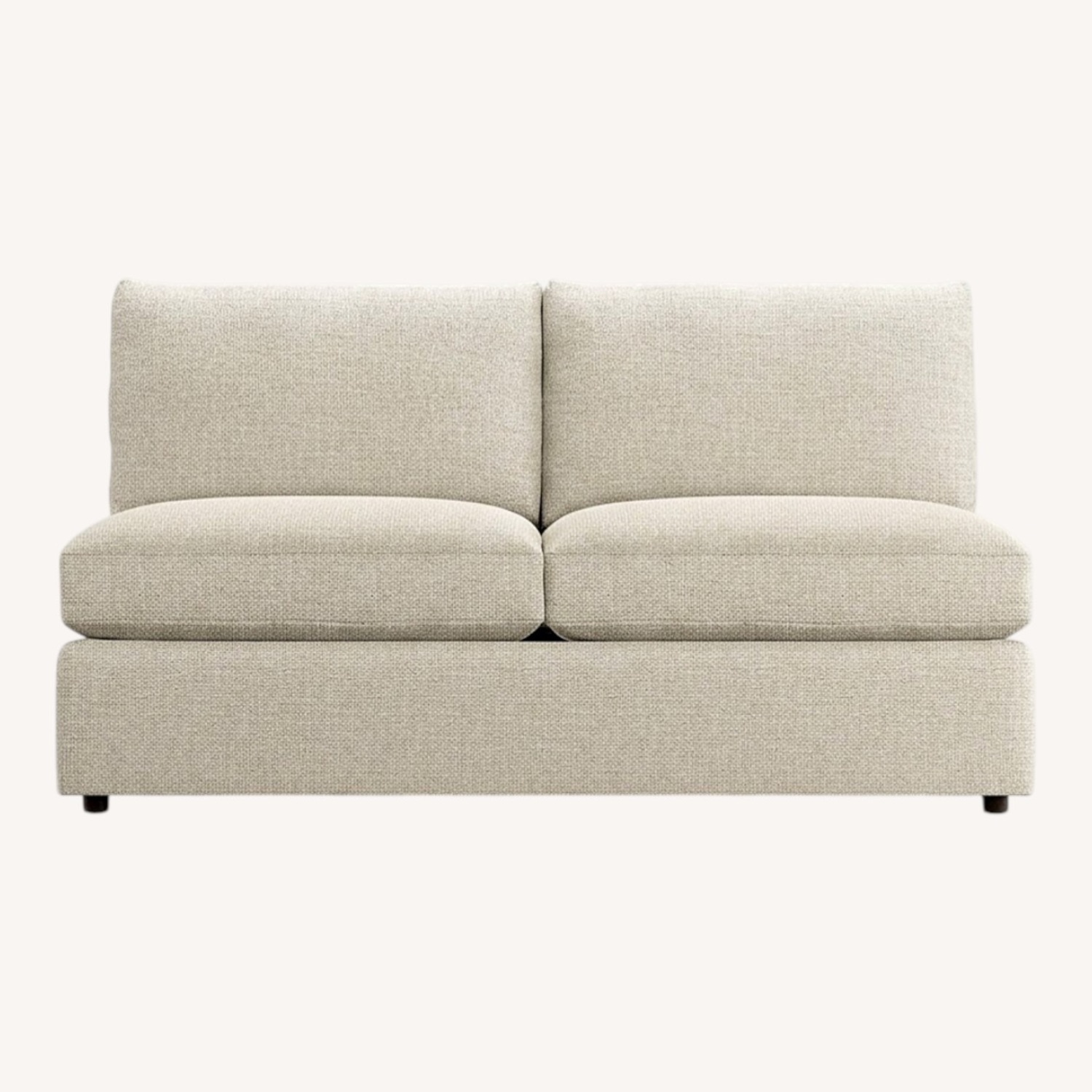 Crate & Barrel Deep Loveseat Sectional Piece - image-7