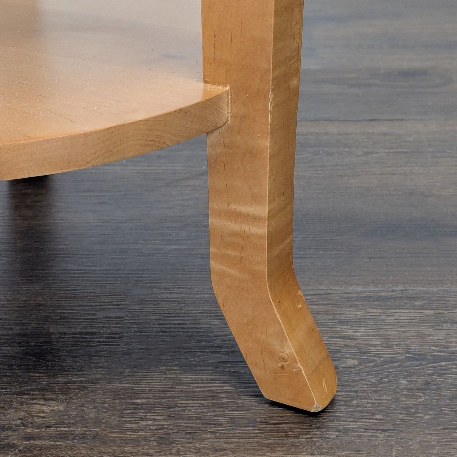 Three Leg End Table with Shelf - image-5