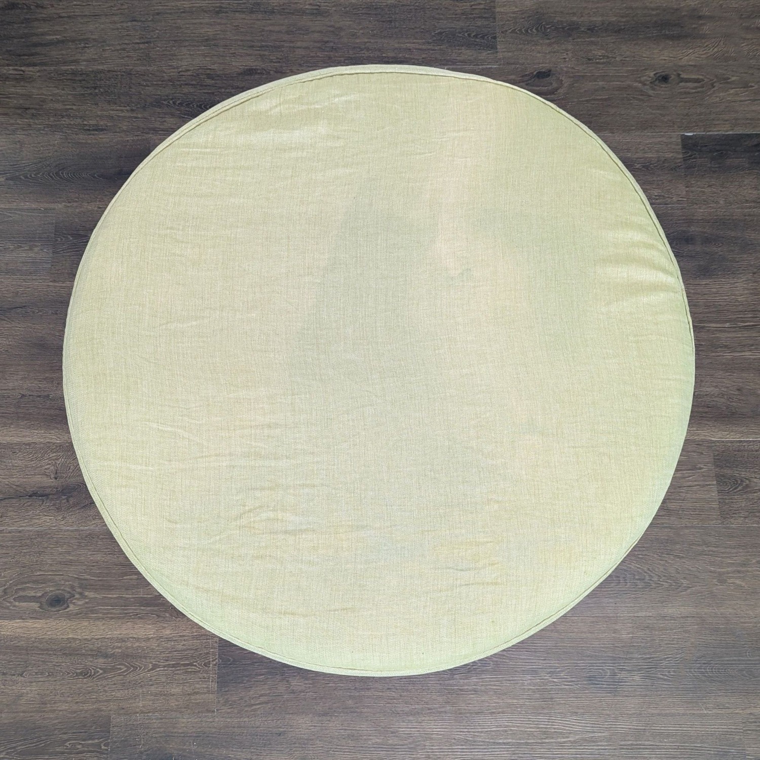 Slipcovered Ottoman with Wood Feet	 - image-3