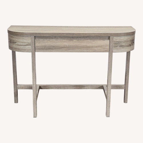 Used Wood One Drawer Demilune Console Table	 for sale on AptDeco