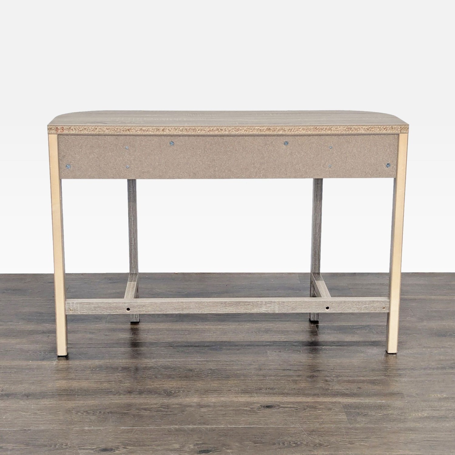 Wood One Drawer Demilune Console Table	 - image-5