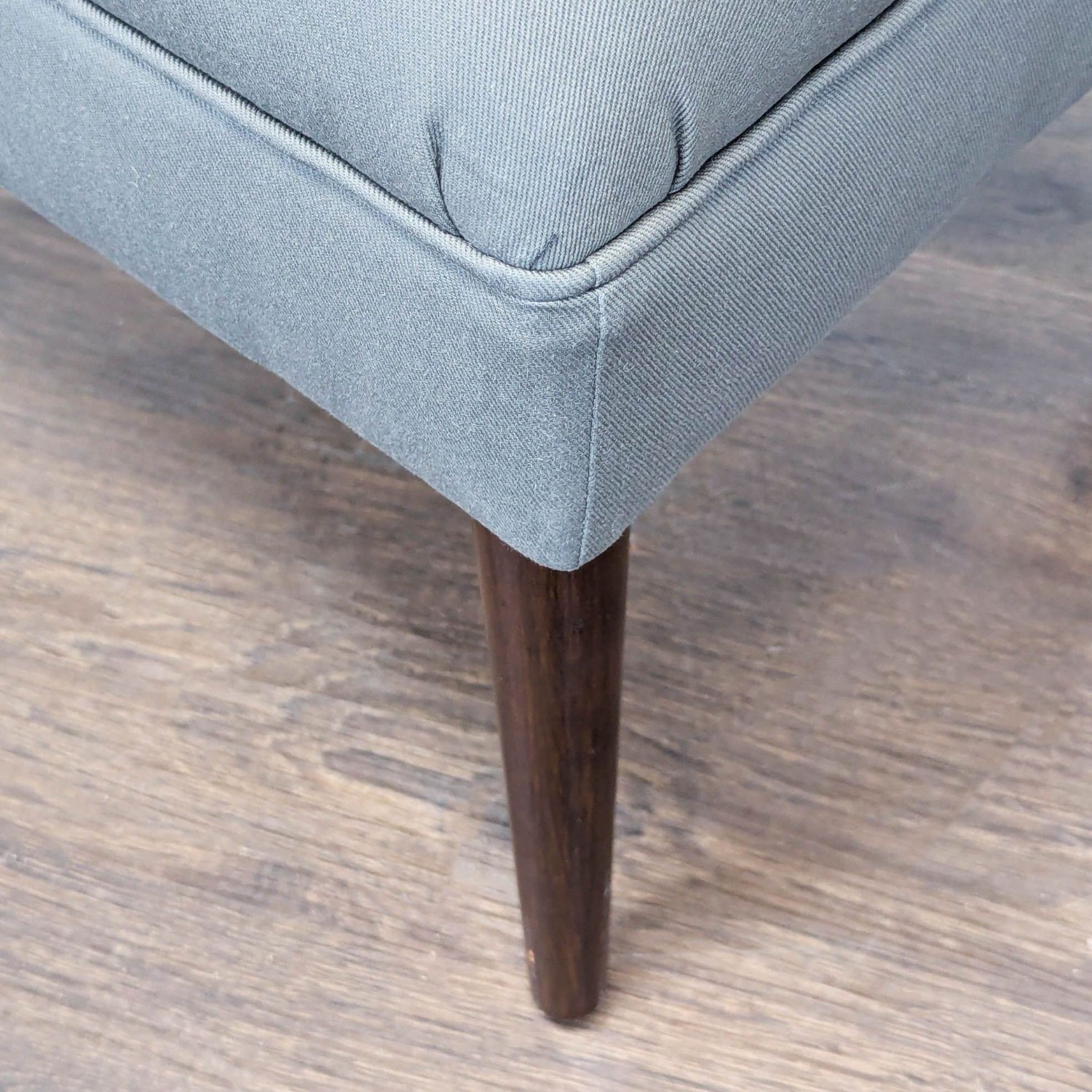 Skyline Furniture Footstool on Wood Legs - image-7