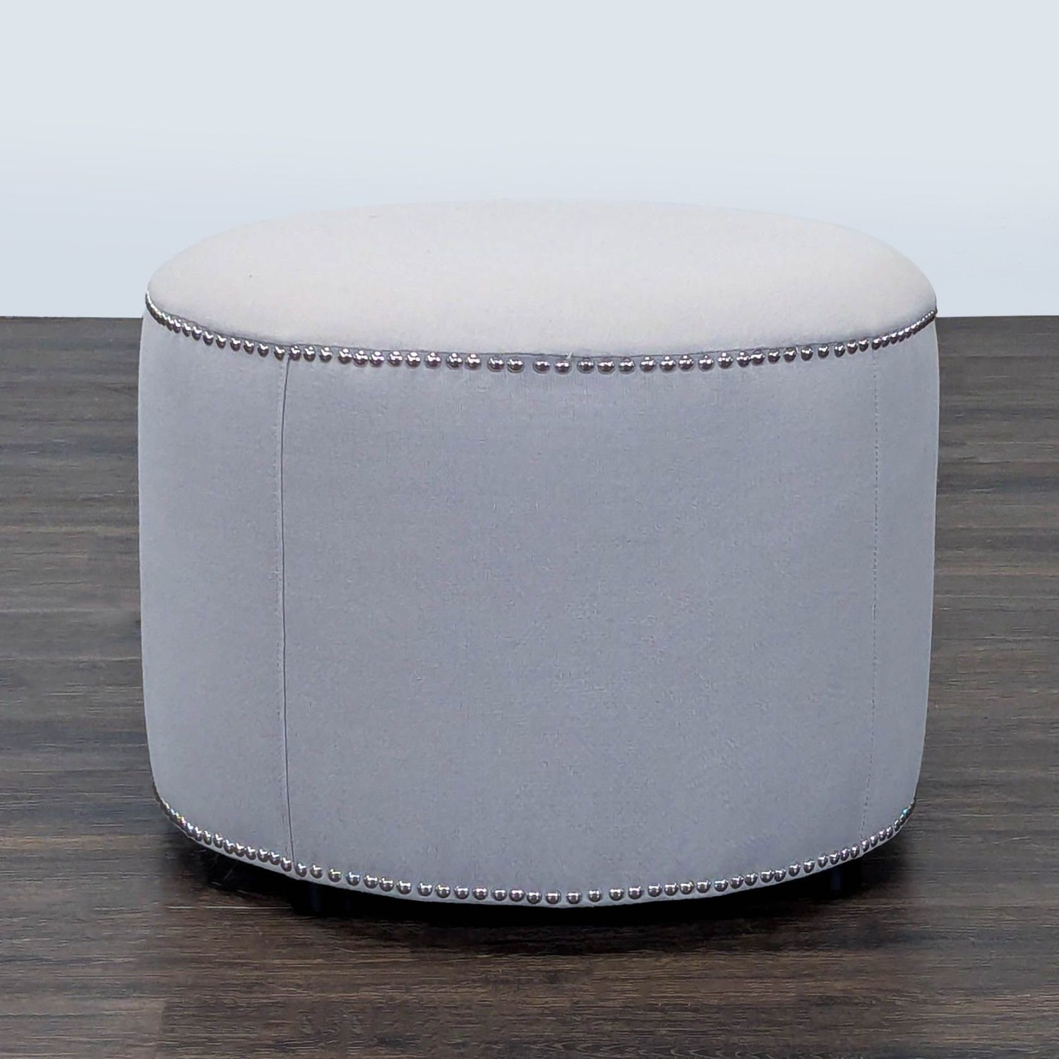 Safavieh Florentine Beige Linen Ottoman - image-1