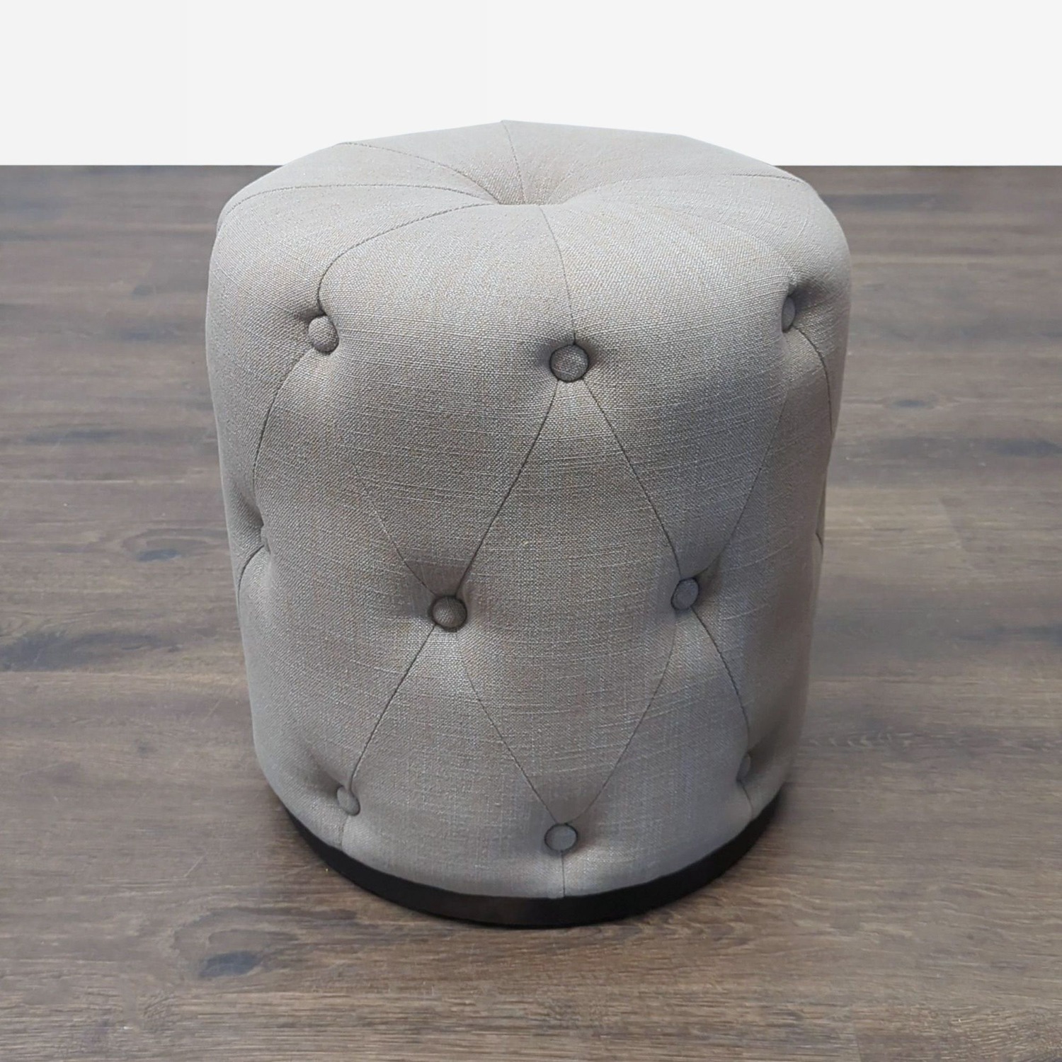 West Elm Button Tufted Drum Ottoman - image-2