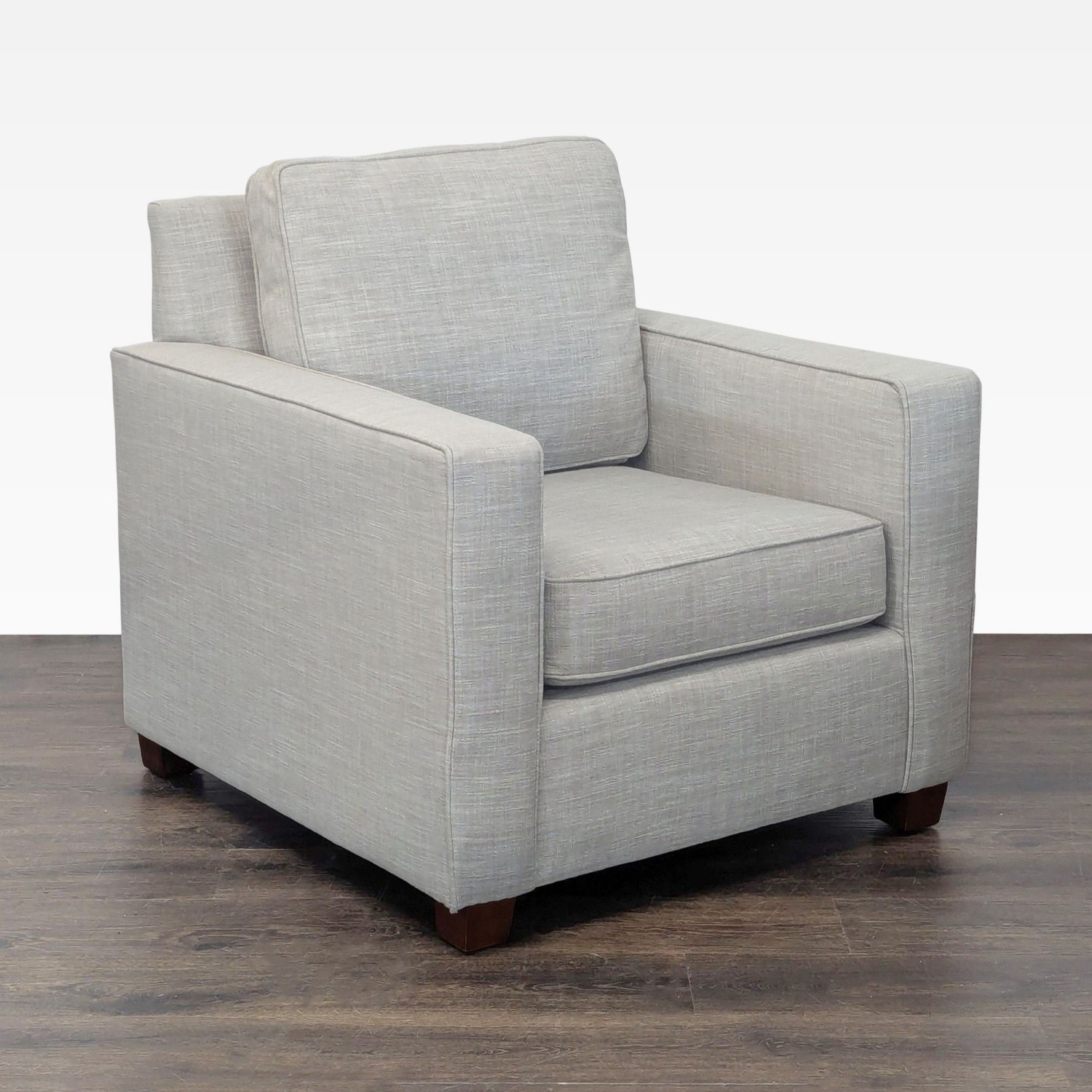 West Elm Henry Modern Lounge Armchair - image-1