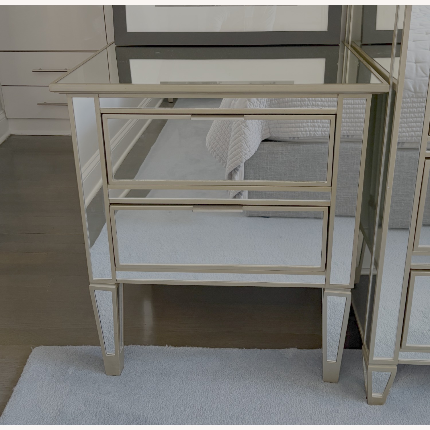 Pottery Barn Park 24" Mirrored Nightstands 2 - image-2