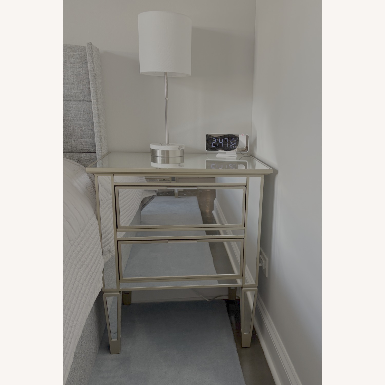 Pottery Barn Park 24" Mirrored Nightstands 2 - image-1