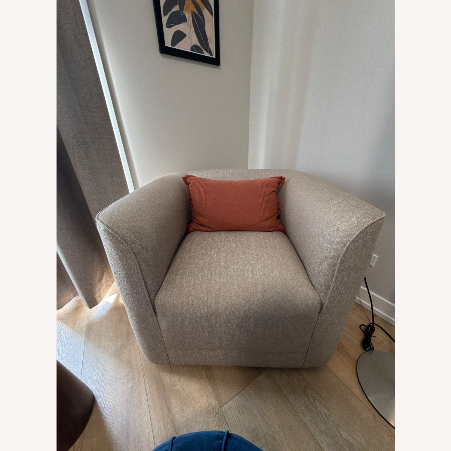 AllModern Cordoba Upholstered Swivel Barrel Chair - image-2