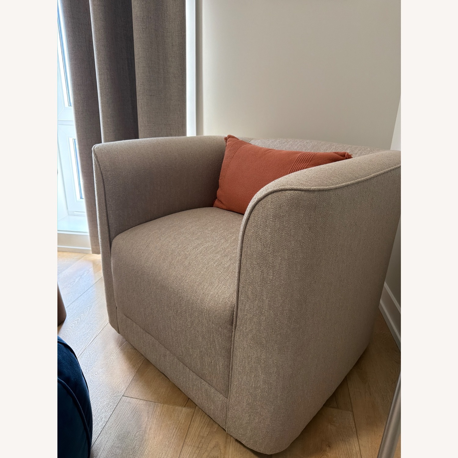 AllModern Cordoba Upholstered Swivel Barrel Chair - image-3