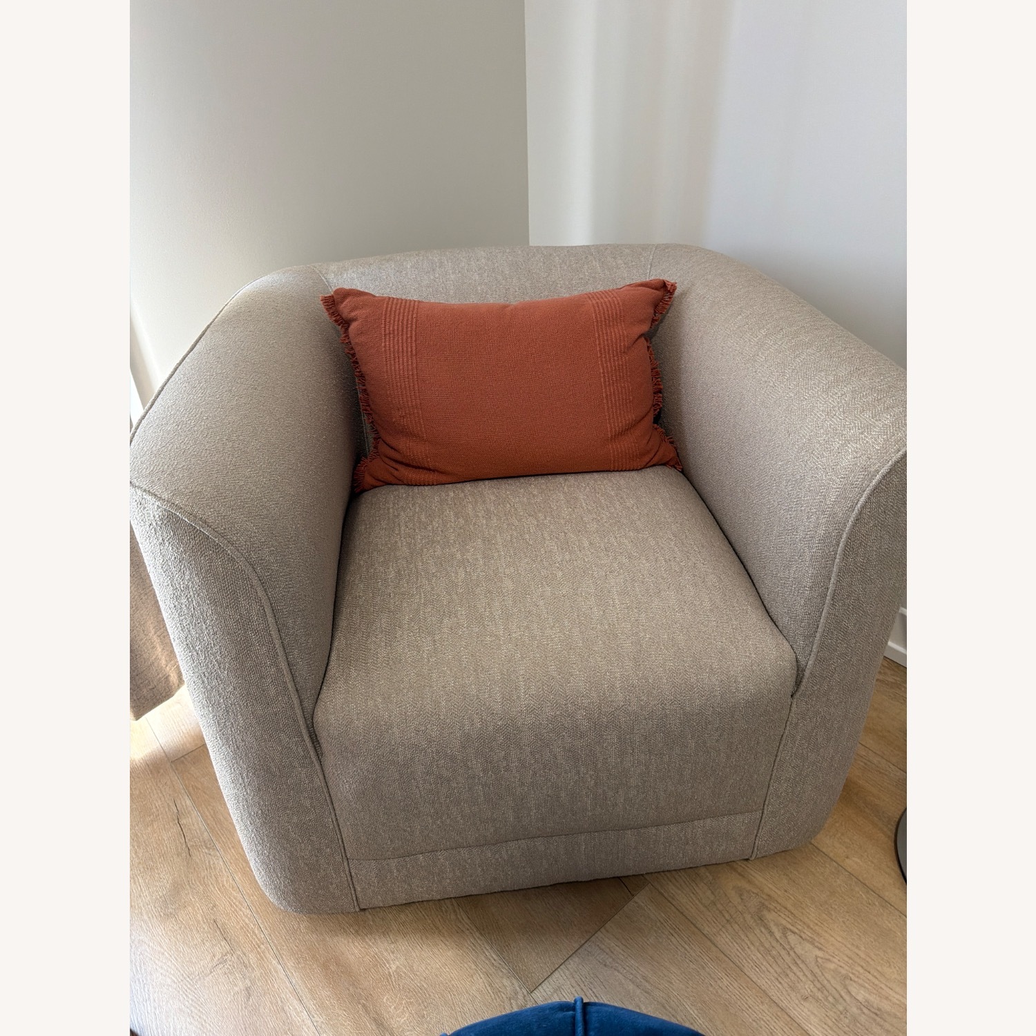 AllModern Cordoba Upholstered Swivel Barrel Chair - image-1