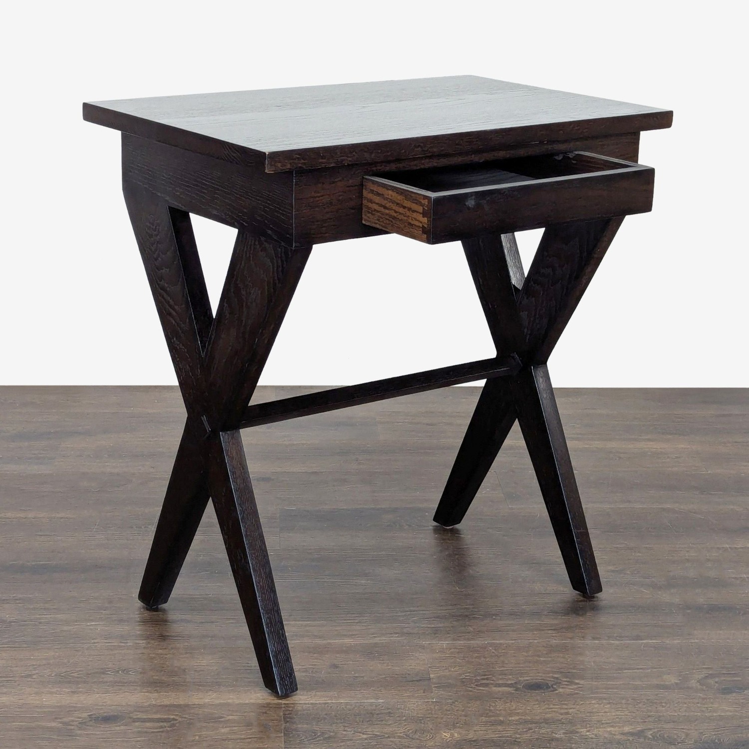 One Drawer Wood End Table - image-3