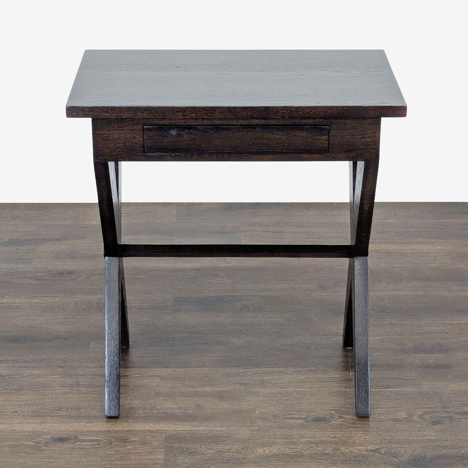 One Drawer Wood End Table - image-2