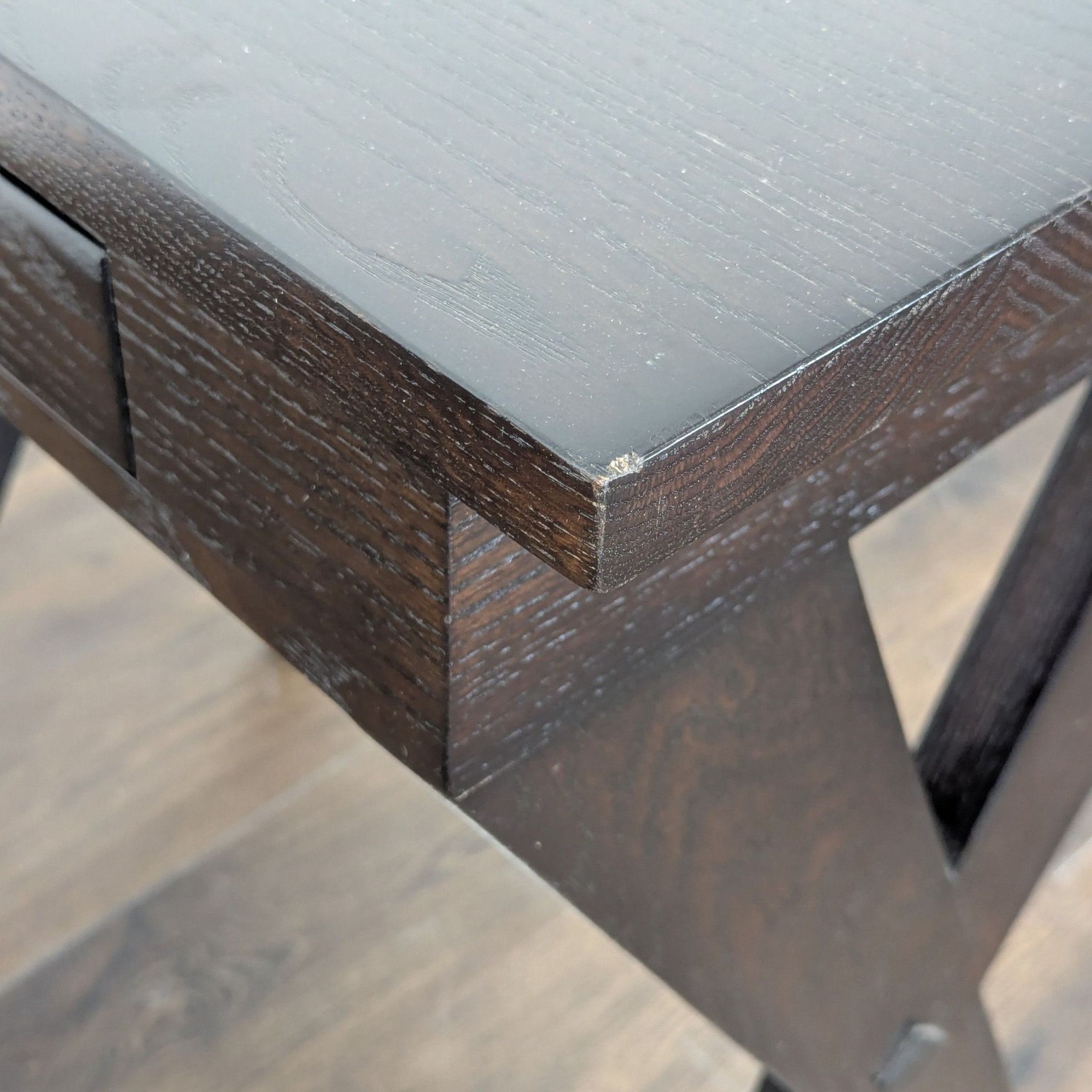 One Drawer Wood End Table - image-7