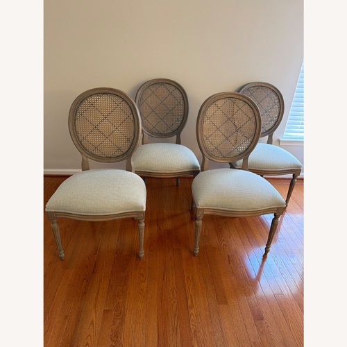 Used Ethan Allen Chrystiane Wood Dining Chairs for sale on AptDeco