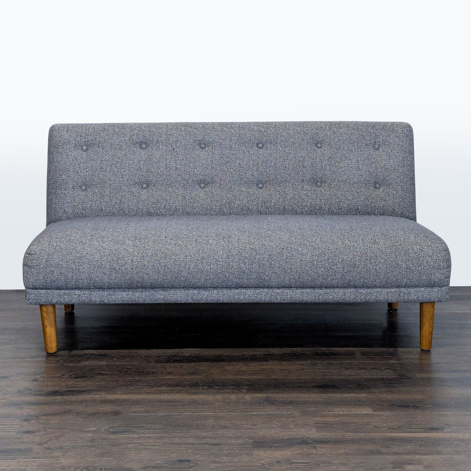 Jason Furniture Modern Gray Fabric Loveseat  - image-1