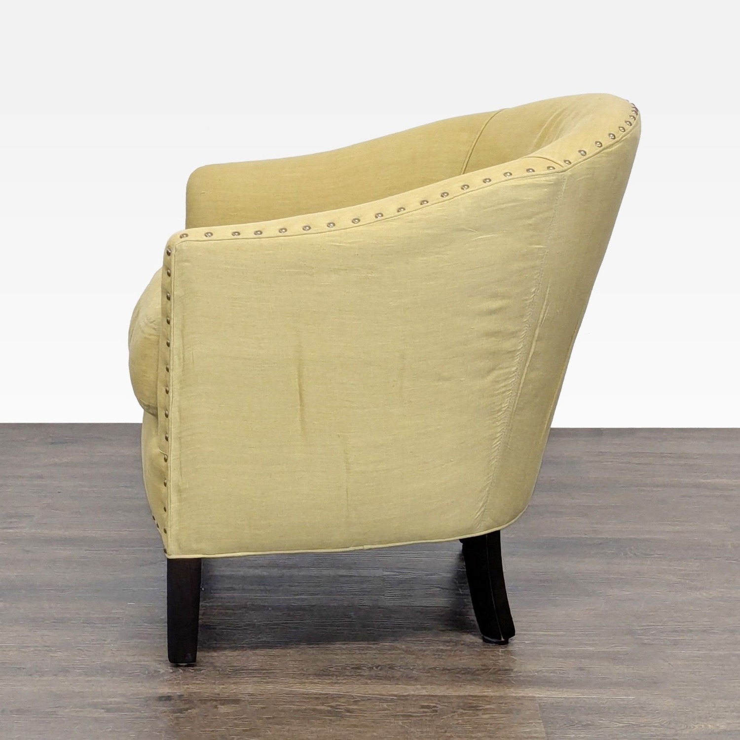 Cisco Brothers Green Lounge Chair with Nailhead - image-5