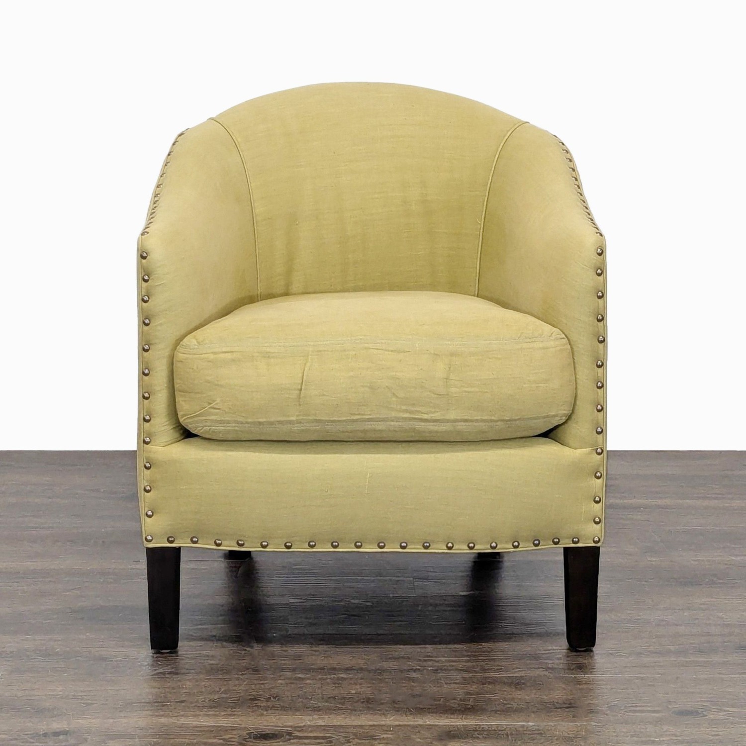 Cisco Brothers Green Lounge Chair with Nailhead - image-1