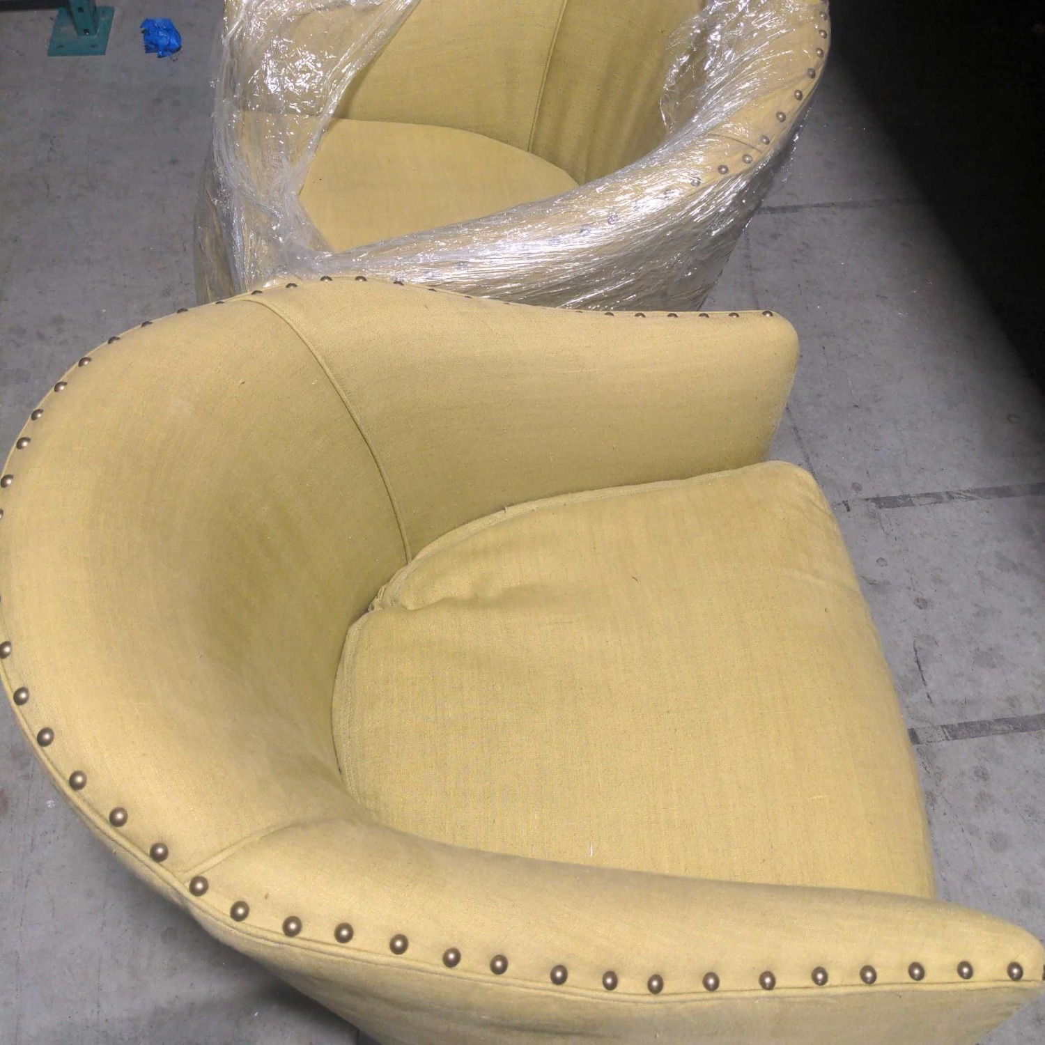 Cisco Brothers Green Lounge Chair with Nailhead - image-9