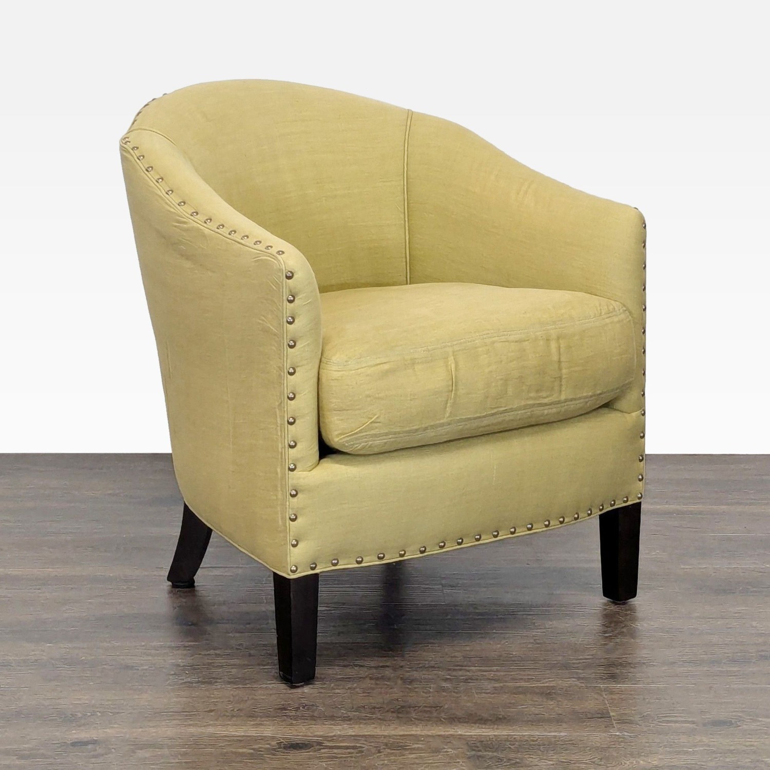 Cisco Brothers Green Lounge Chair with Nailhead - image-2