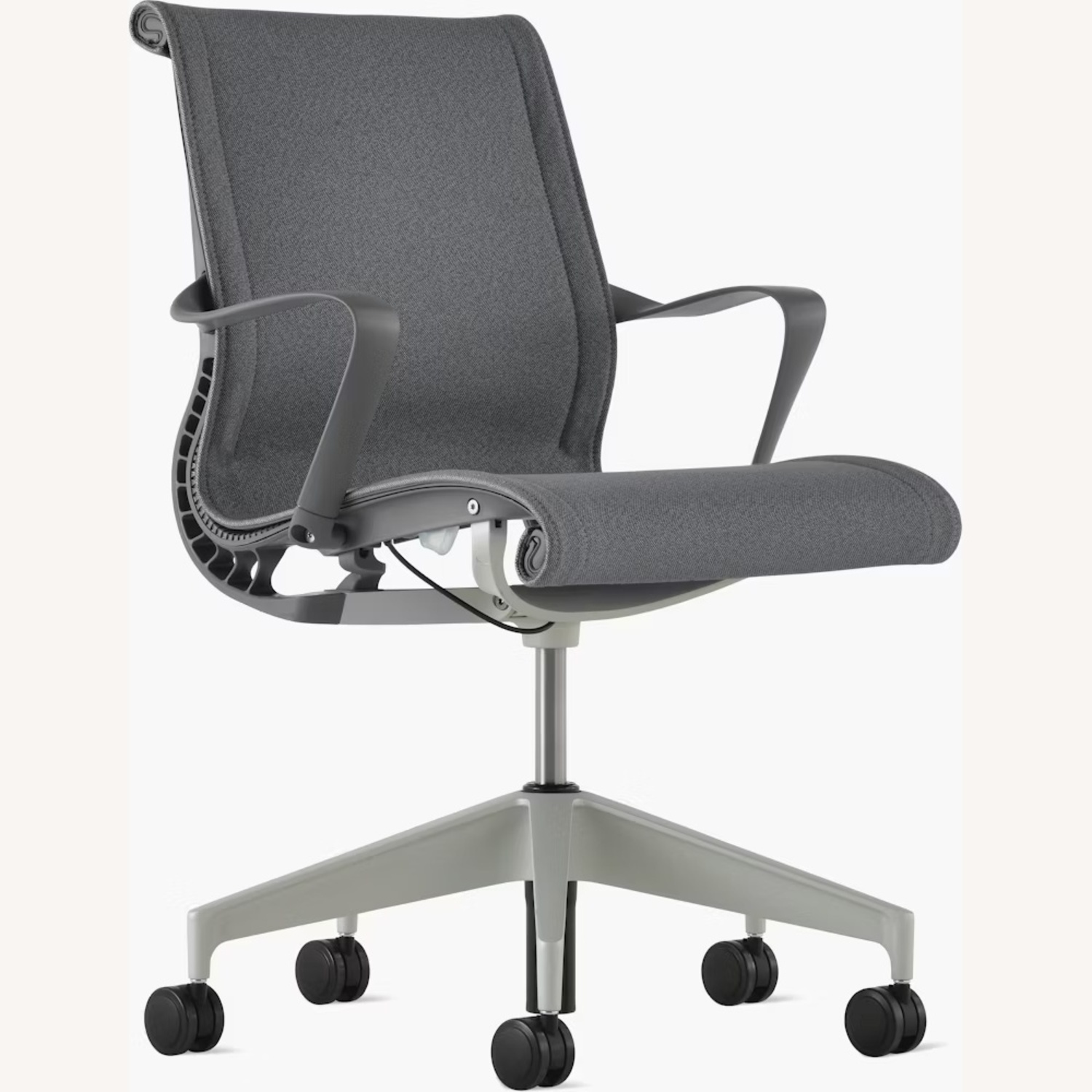 Herman Miller Light Gray Aluminum Office Chair - image-5