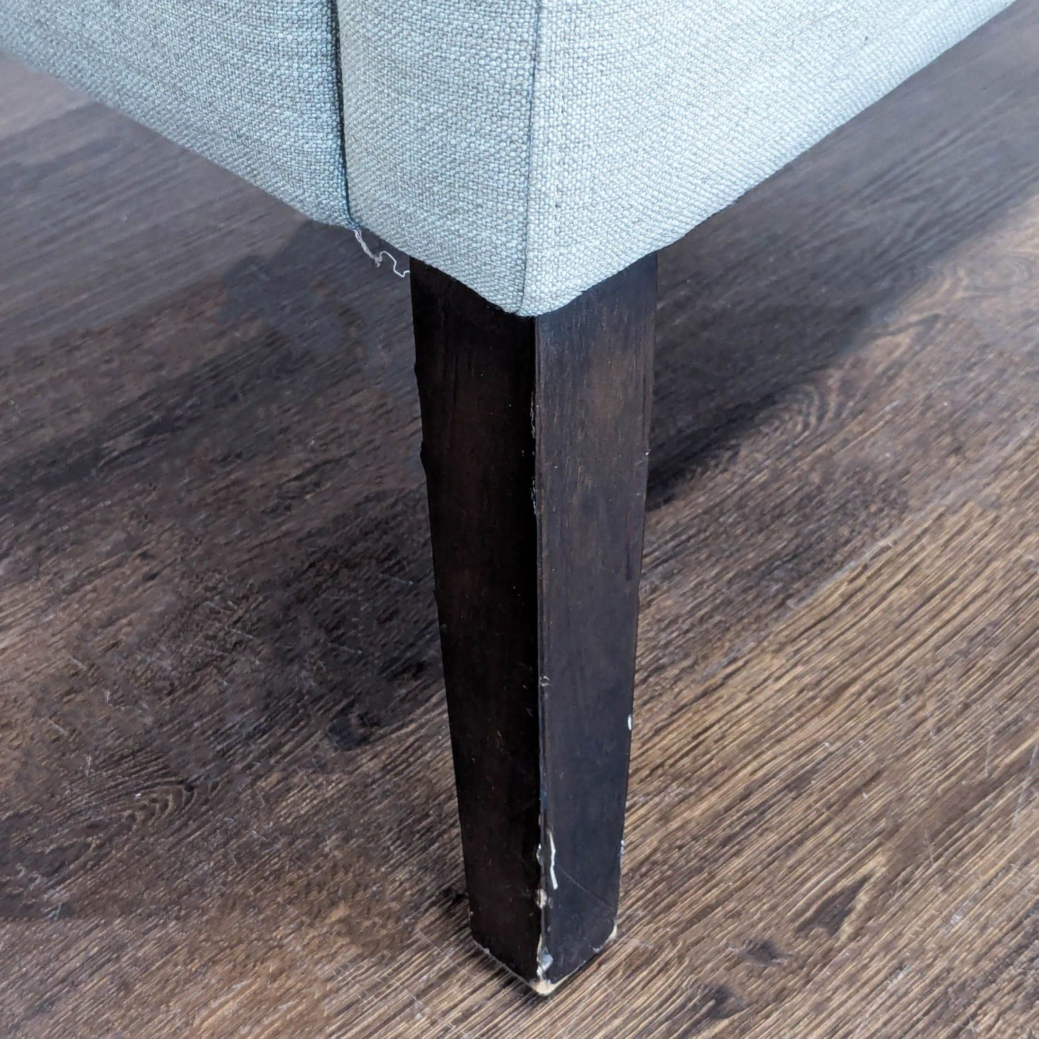 West Elm Elton Tufted Light Blue Lounge Chair - image-5