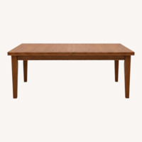 Natural Wood Expandable Kitchen Table 