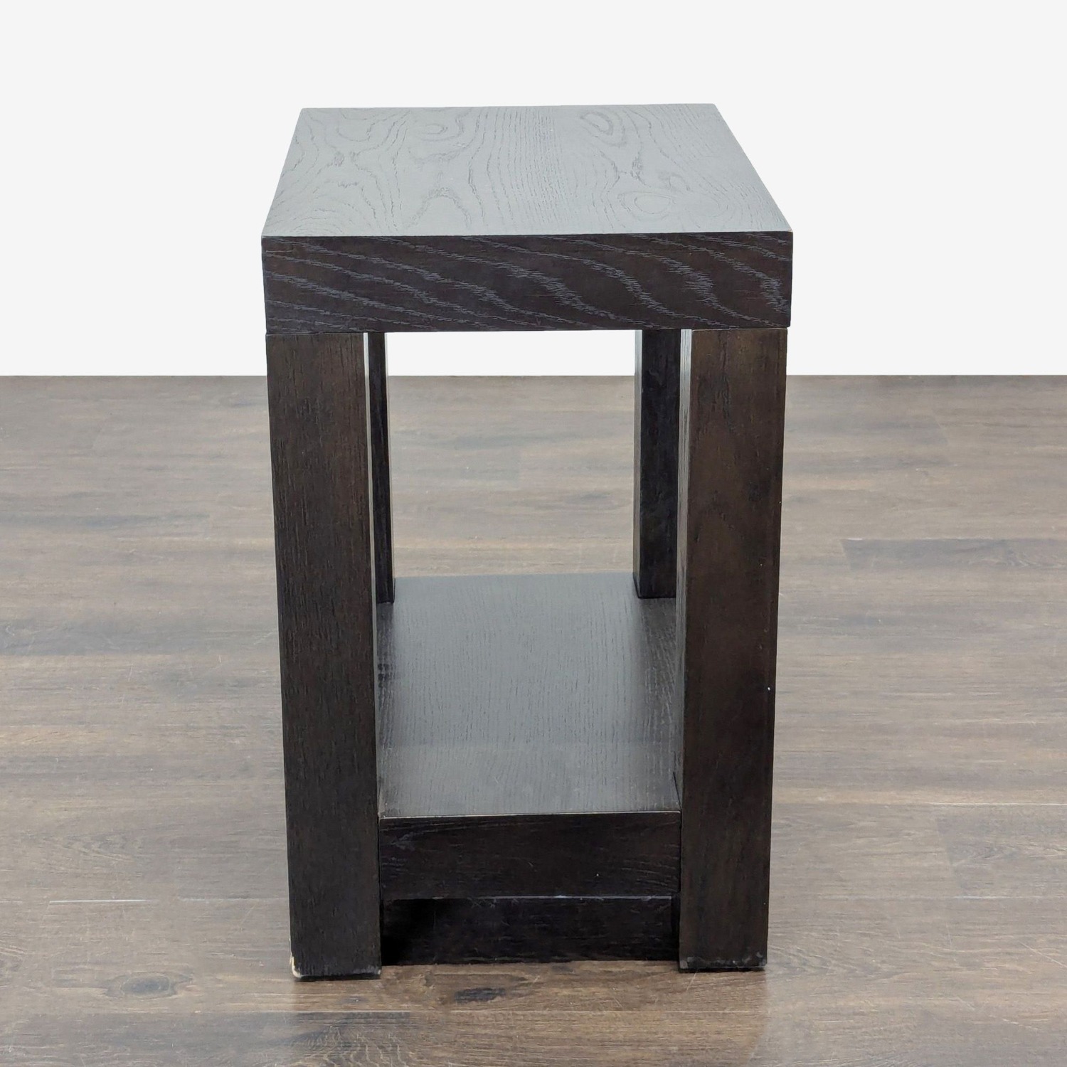 One Drawer Wood Side Table with Shelf	 - image-5